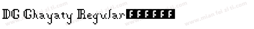 DG Ghayaty Regular字体转换